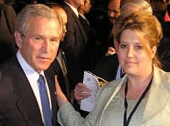 Diane Kegley and President George Bush